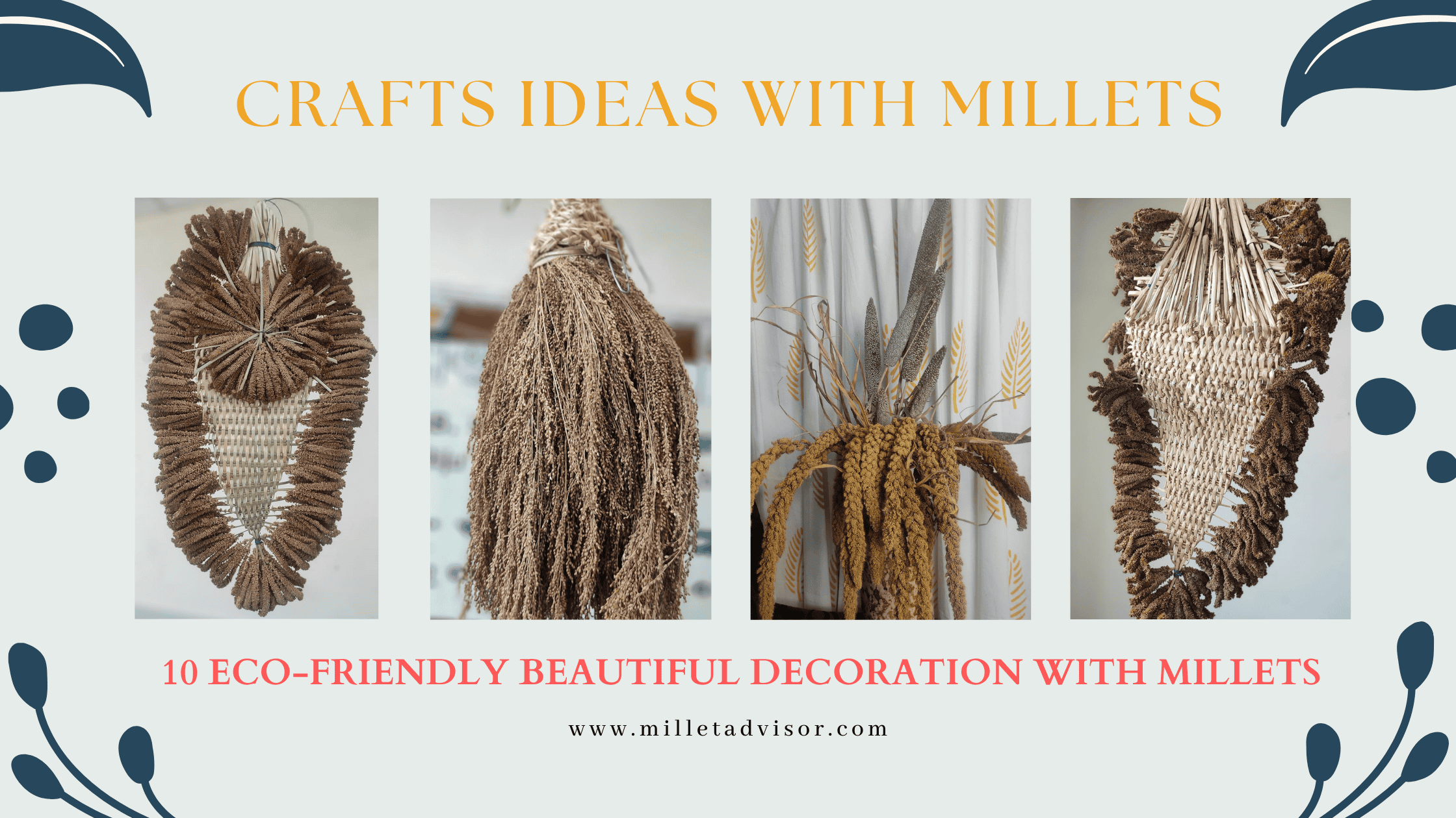 crafts ideas with millets